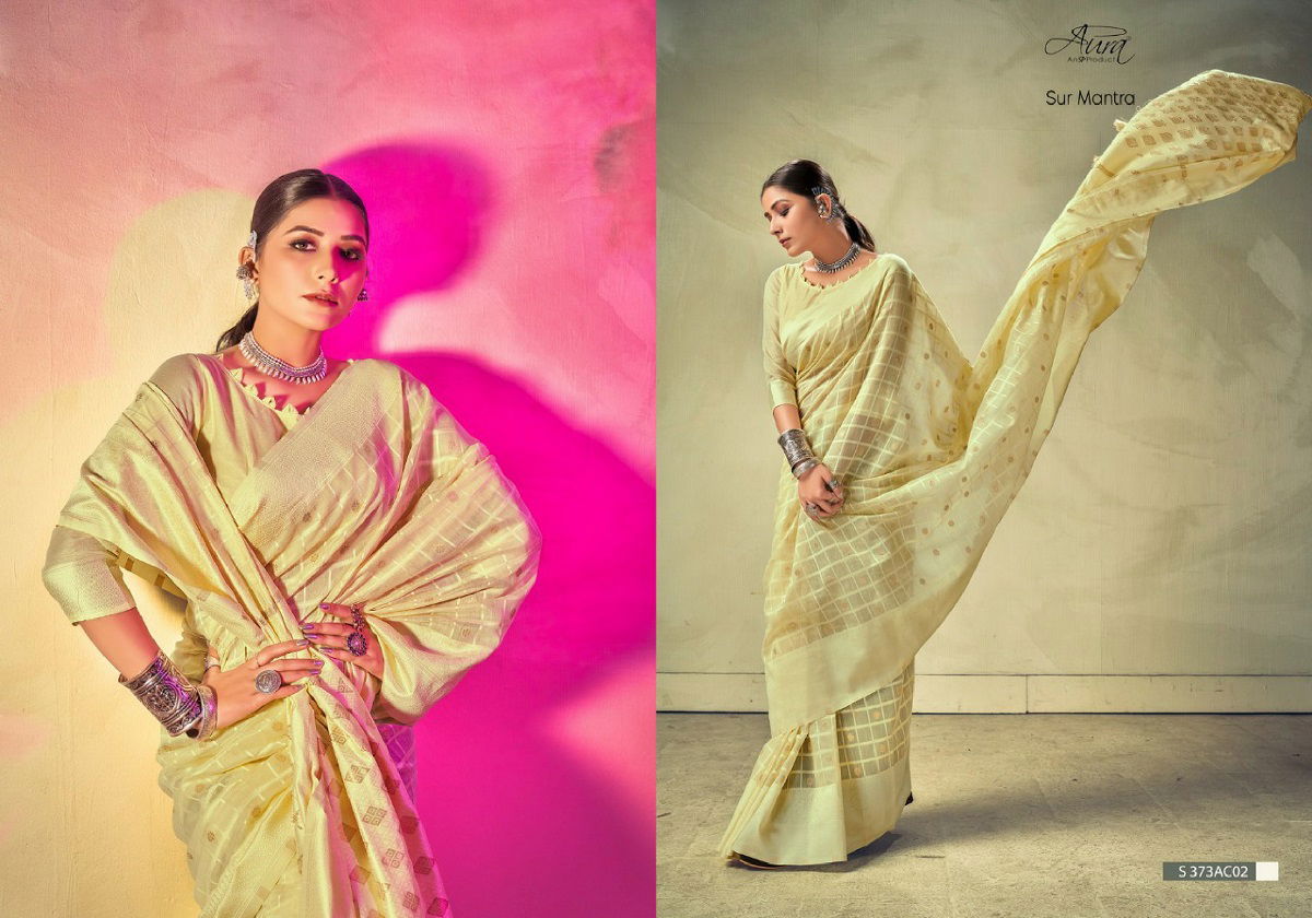 Aura Sur Mantra Designer Cotton Sarees Catalog